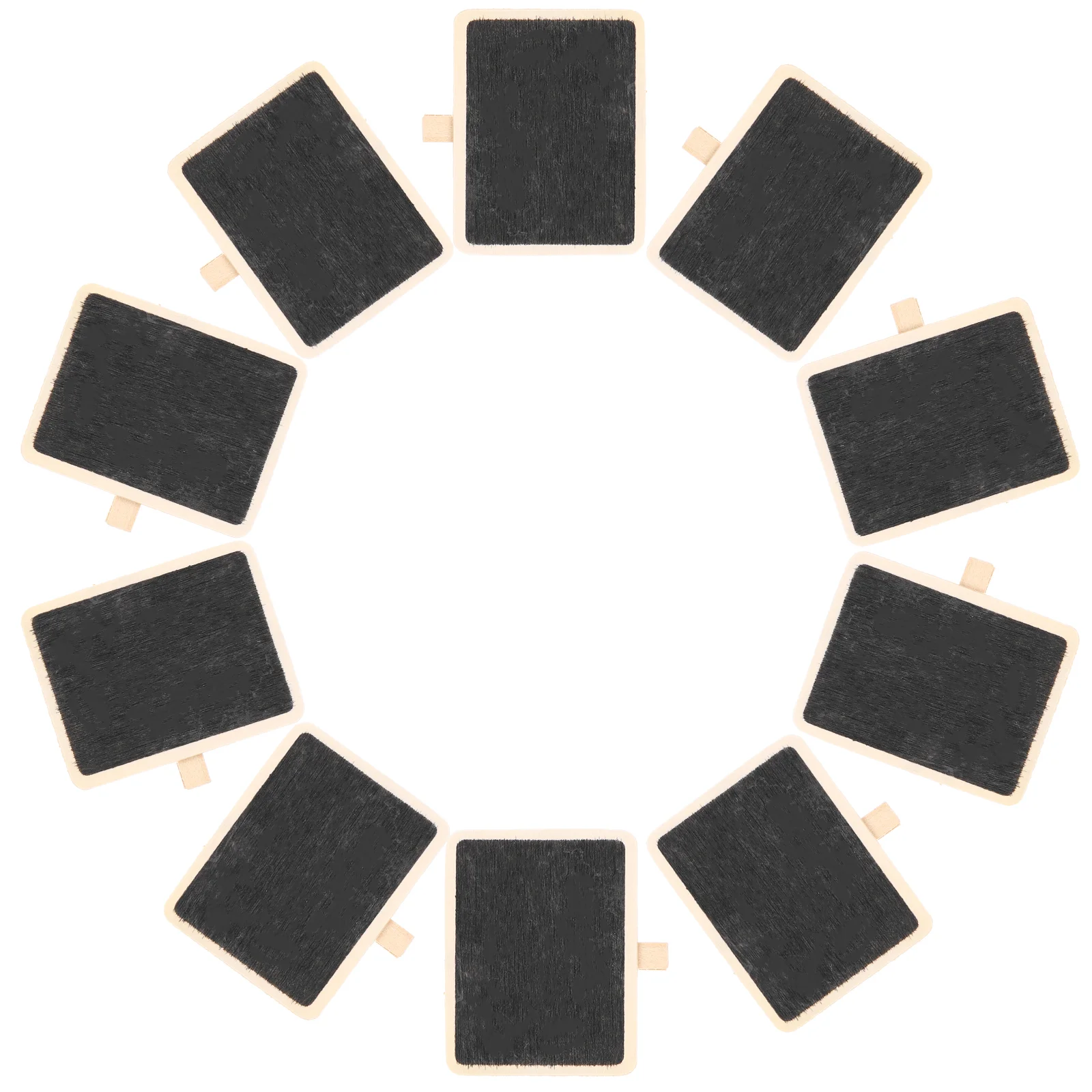 

10PCS Creative Mini Message Board Clips DIY Photo of Small Chalkboard Wood Crafts