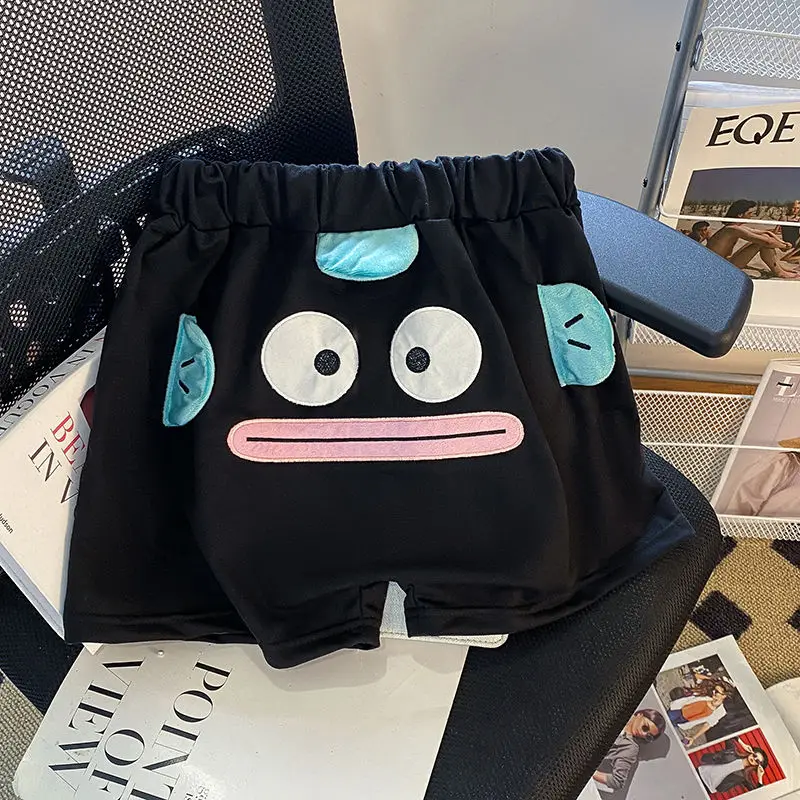 

Женские шорты Sanrio Hangyodon с аниме-рисунком, модные и милые новые шорты с вышивкой, свободные брюки, подарок для друзей