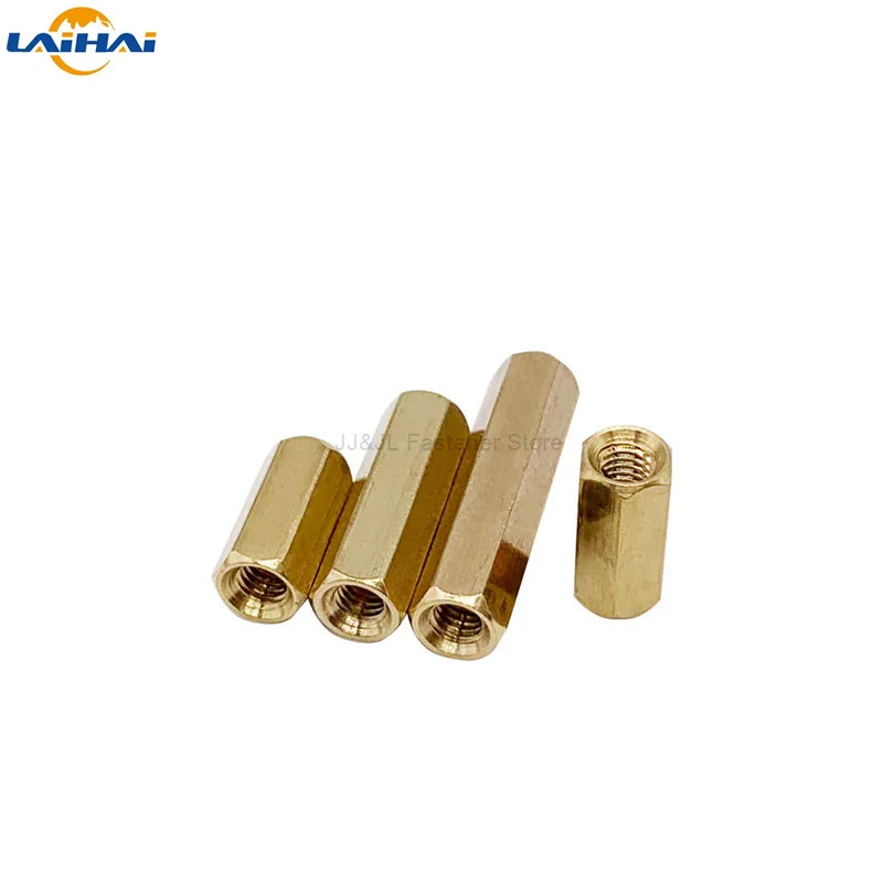 Hex Standoff Solid Brass Copper M2 M2.5 M3 M4 Hexagon Pillar M-F F-F Male-Female Female Spacer for PCB Board 10/50pc