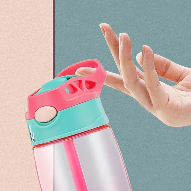 Kids Water Sippy Cup Creative Cartoon Baby Feeding Cups with Straws Leakproof Water Bottles Outdoor Portable Children's Cups 4
