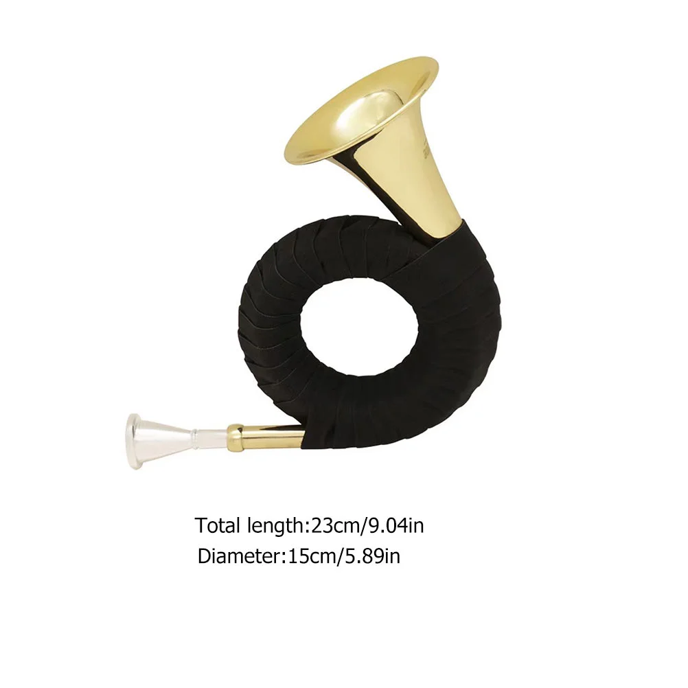 B Flat Major Hunting Horn Frenchhorn Double Corno Instrument Trumpet Premium Music Wind Practical Birthday Gift Brass Child