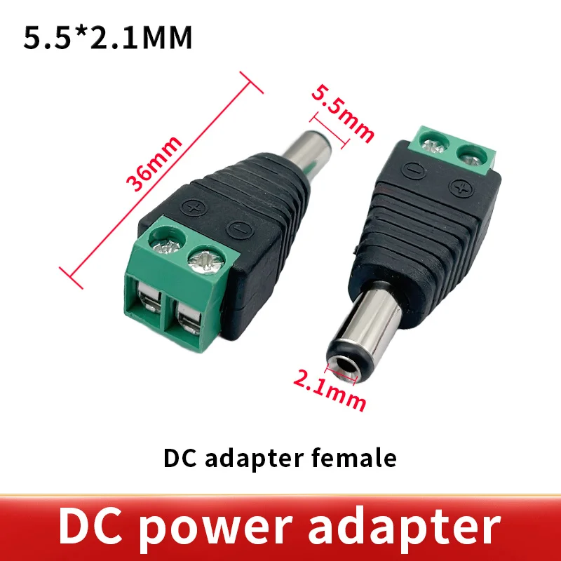 10pcs /5 sets 12V 2.1x5.5MM DC Power Jack Plug Audio AUX free welding socket Connector power jack connector dc connectors power plugs power plug