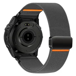 Deluxe Nylon Band with QuickFit Closure - Garmin 22mm (Wine Red - B)