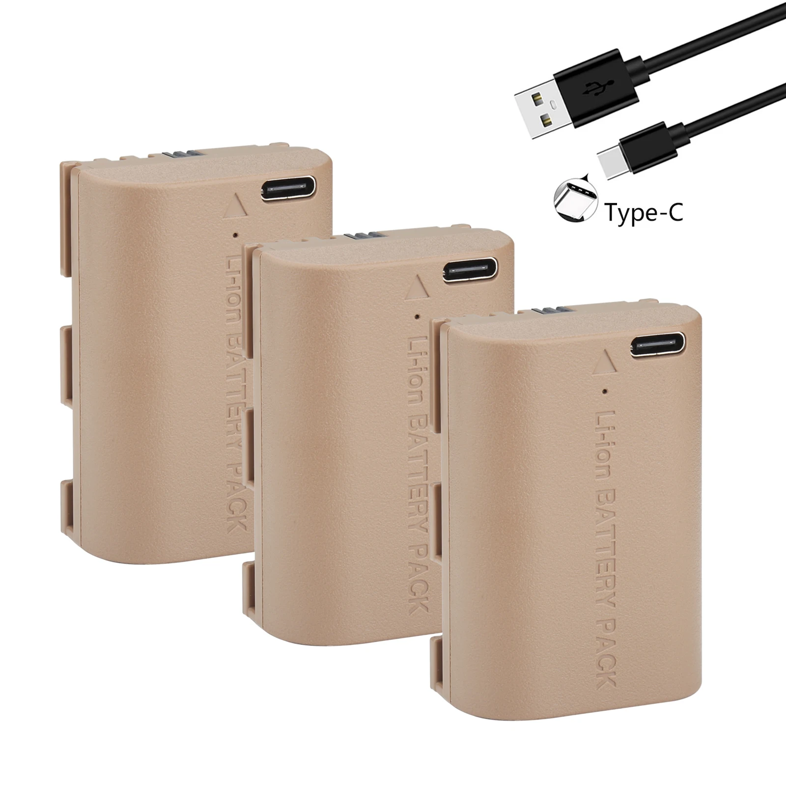 Enhanced Rechargeable Camera Battery with Type-C Input - 3200mAh