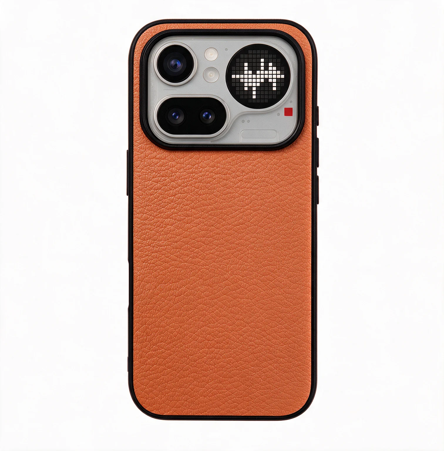 Luxury Sheepskin Leather Phone Case - Solid Color