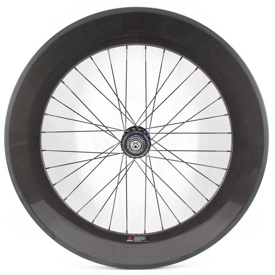 Paire De Roues Carbone 700C Fixie/route - Jantes 60mm/88mm - Frein Disque - Neuf Sous Garantie 3 Ans