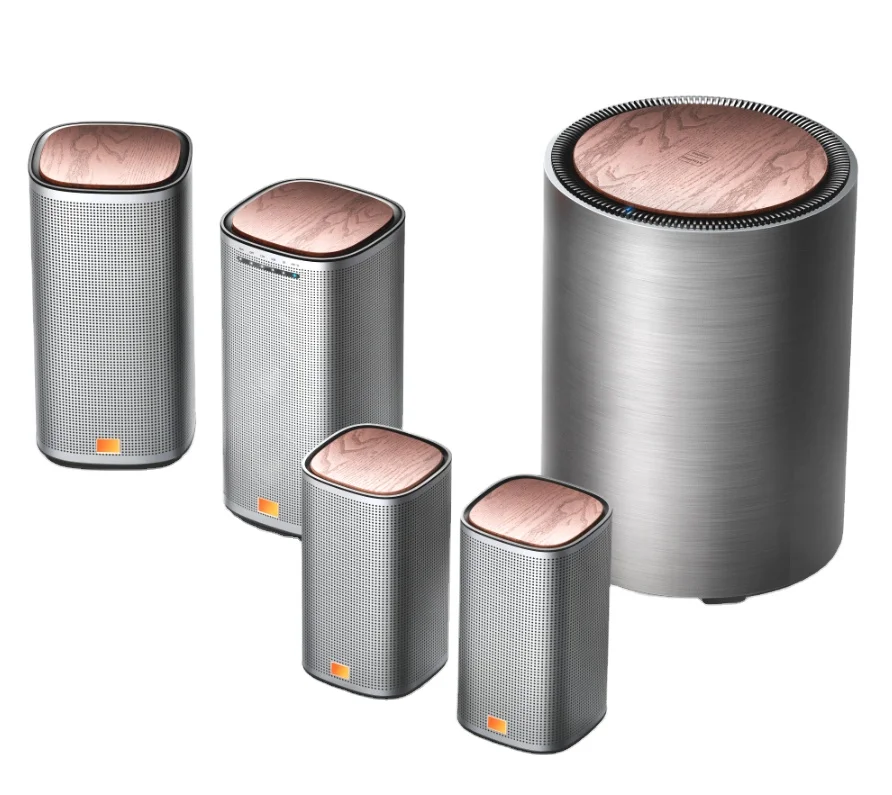 Aiue Fabbrica All'Ingrosso 5.1Ch Soundbar Dolby Con Subwoofer In Legno Wireless Sistema Home Theater Soundbar 5.0 Altoparlante Bluetooth