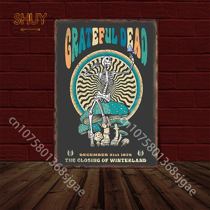 Plaque Métal Rétro Rock And Roll Plaque Métal Rétro Rock & Roll – 12x18 Cm – Décoration Murale – Fabriqué En Allemagne Plaque Tôle Rétro