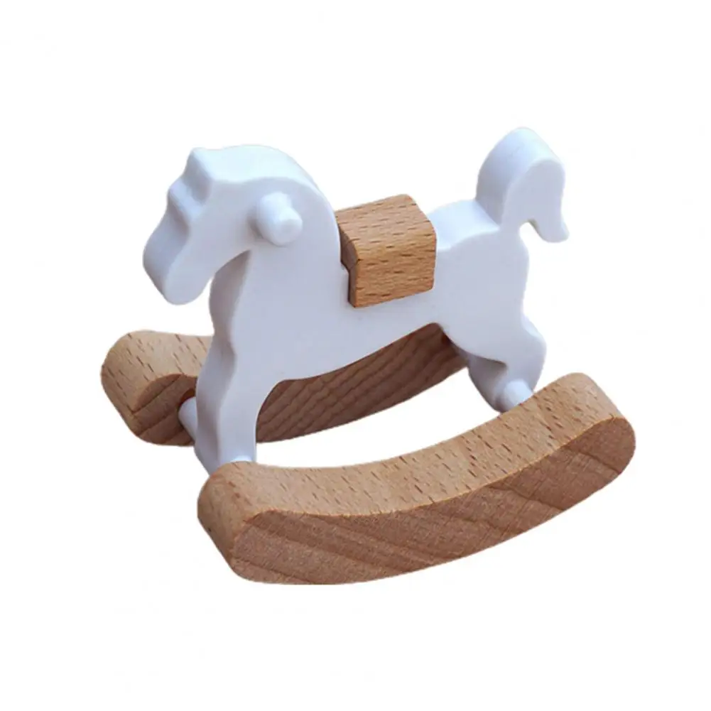 

Children Dollhouse Toy Miniature Dollhouse Toy Wooden Trojan Horse with Smooth Surface Good Detail Photo Prop for Doll