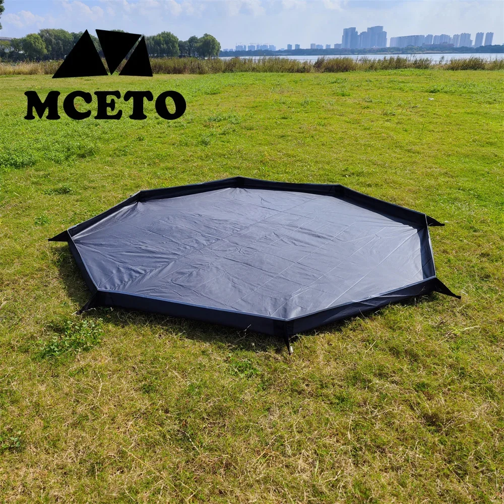 3DCampingMat210DOxfordWaterproofTentMatsBathtubShapeGround