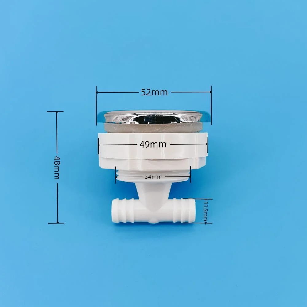 52mm Cover 11.5mm Water Massage Bathtub Shower Jet Nozzle ABS Cover Round Five-hole Needle Nozzle Nylon Base Bathtub Jet