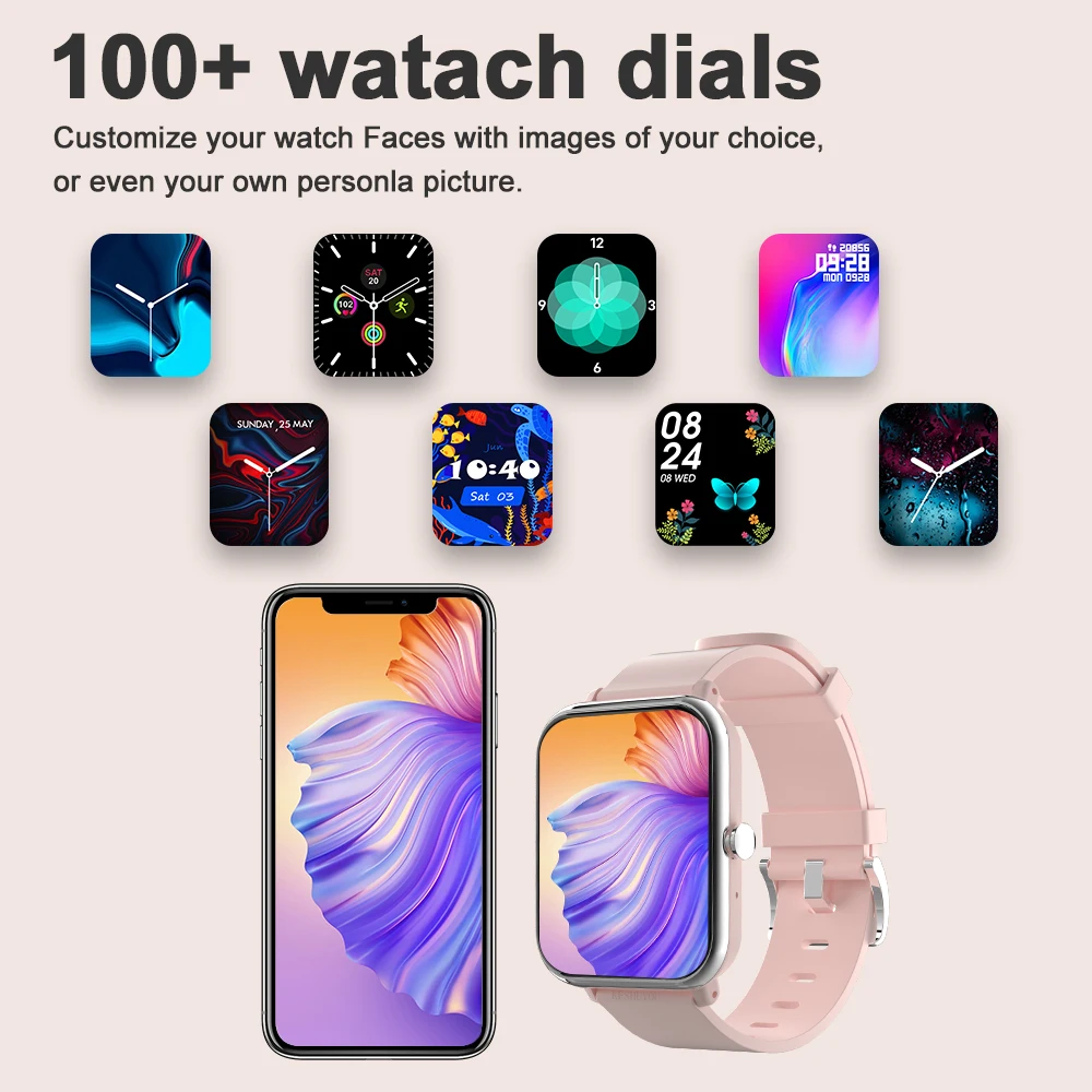 LAXASFIT   ȭ Ʈ ġ, 1.81 ġ HD Ǯ ġ ũ, 100 +  , IP68  Ʈ ġ, 2024 ǰ