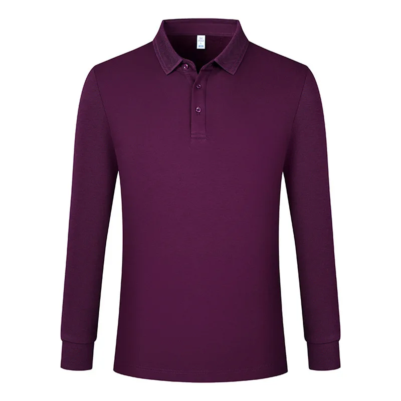 Luxury Long Sleeve Spring Autumn Stretchy Cotton Men's Polo Shirts For Men Clothing Polo Shirt Men Shirts Polo T Shirt Man