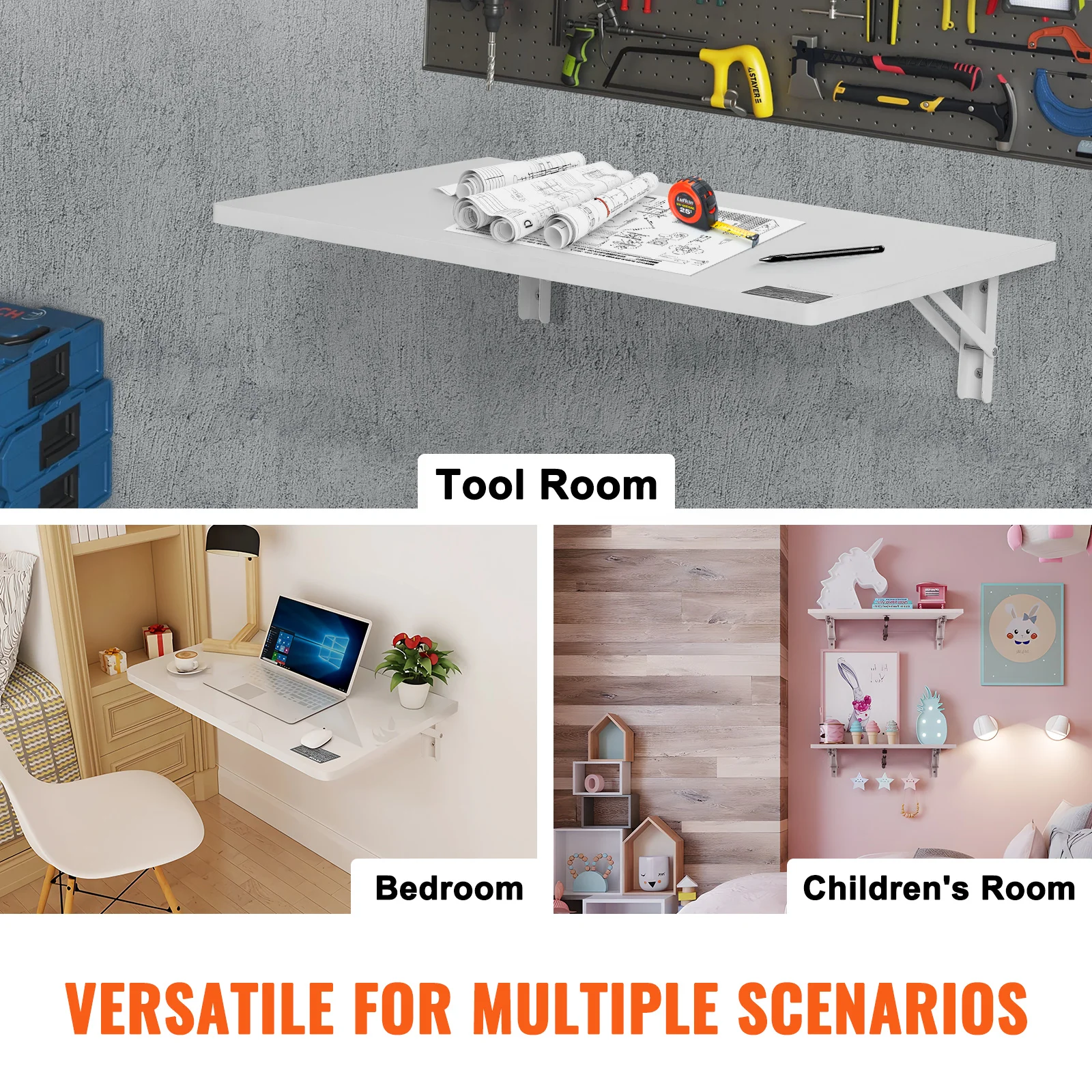 Wall Mounted Folding Table Drop Leaf Desk