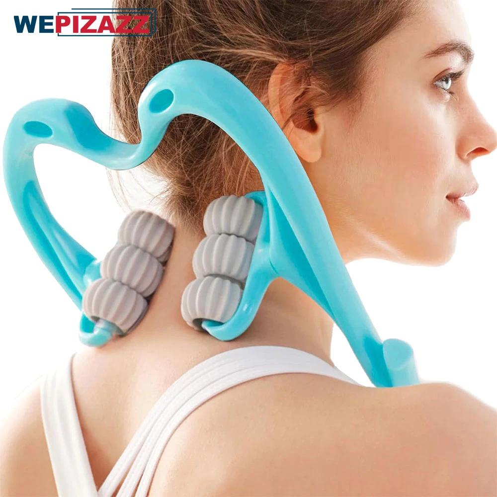 Electric Neck Massager 9 Level intensities Deep Relaxation Handsfree Neck  Relax Neck Massage Device for Office Mom Father Travel - AliExpress