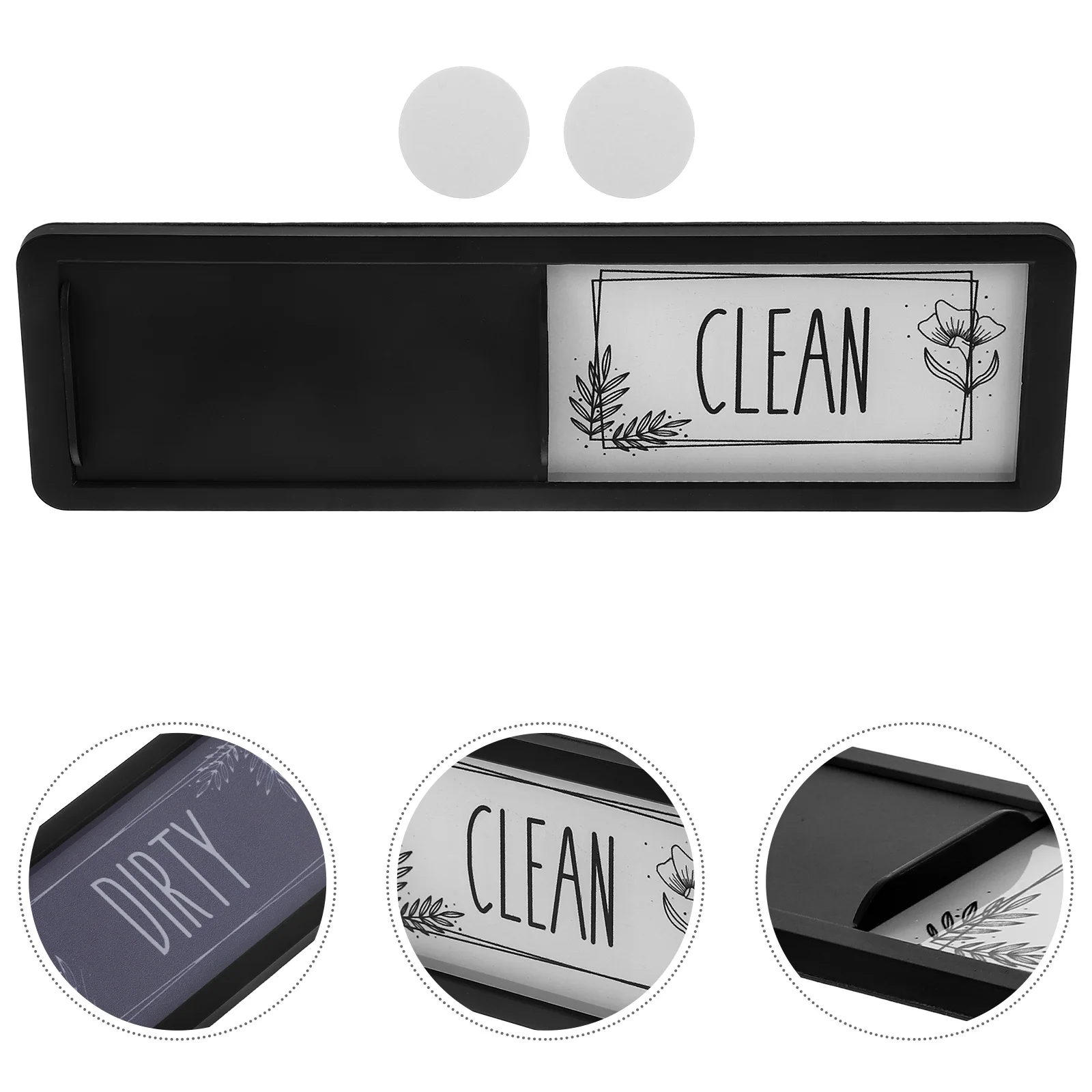

Magnets Dishwasher Tiles Sign Clean Dirty Indicator Magnetic and Washing Machine