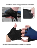 כפפות רכיבה חצי אצבע INBIKE כפפות אופניים קיץ סופגות זעזועים נושמות כפפות אופני הרים MTB אביזרי רכיבה 4