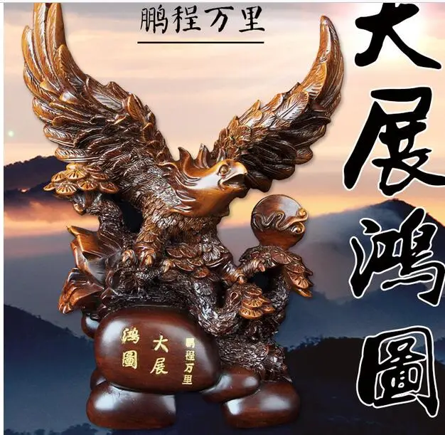 

QUALITY THE EAGLE WINGS EAGLE DESK OPENING GIFT RESIN MANUFACTURERS DIRECT CUSTOMIZED RESIN CRAFTS OFFICE HOME ANIMAL DECORATION