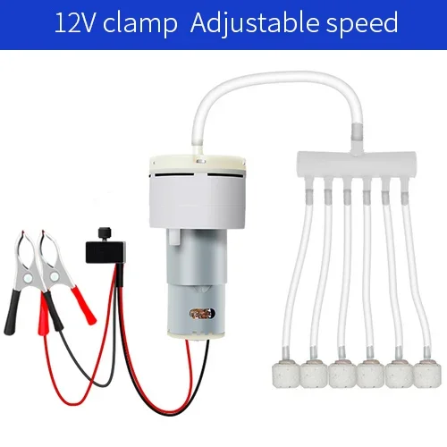 تيار مستمر 12 فولت مضخة هواء صغيرة حوض السمك مضخة حوض السمك المياه الأكسجين محرك بومو قابل للتعديل PWM حجم الصيد حوض للأسماك تربية