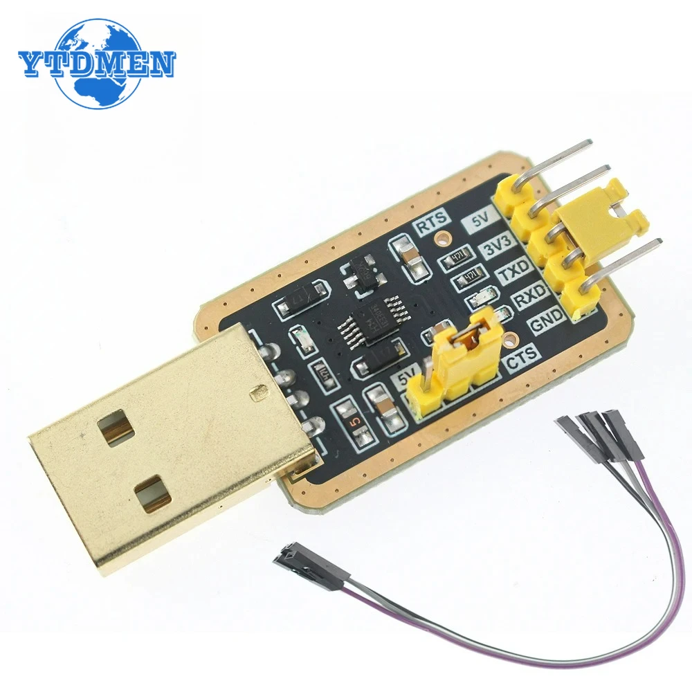 1PCS CH340E USB To Serial Port Module CH340 USB To TTL Converter UART Module 3.3V 5V with STC Download Line for Arduino