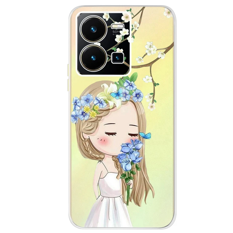 Cute Painted Silicone Soft Phone Case - Stylish Protector Shell