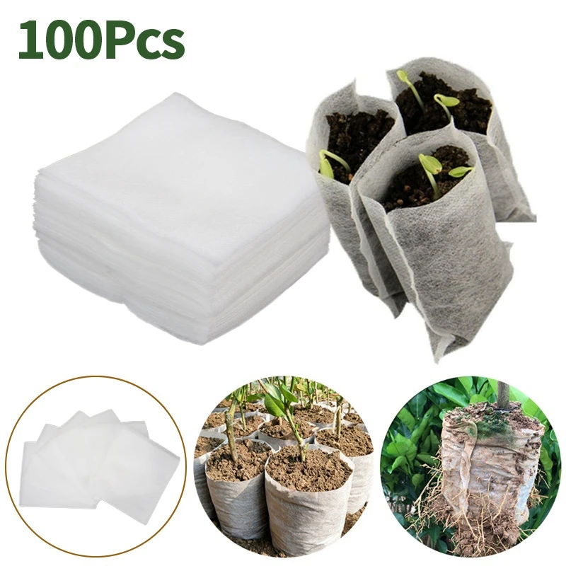 Biodegradable Nursery Bag Non woven Fabric Garden Grow Bag Planter