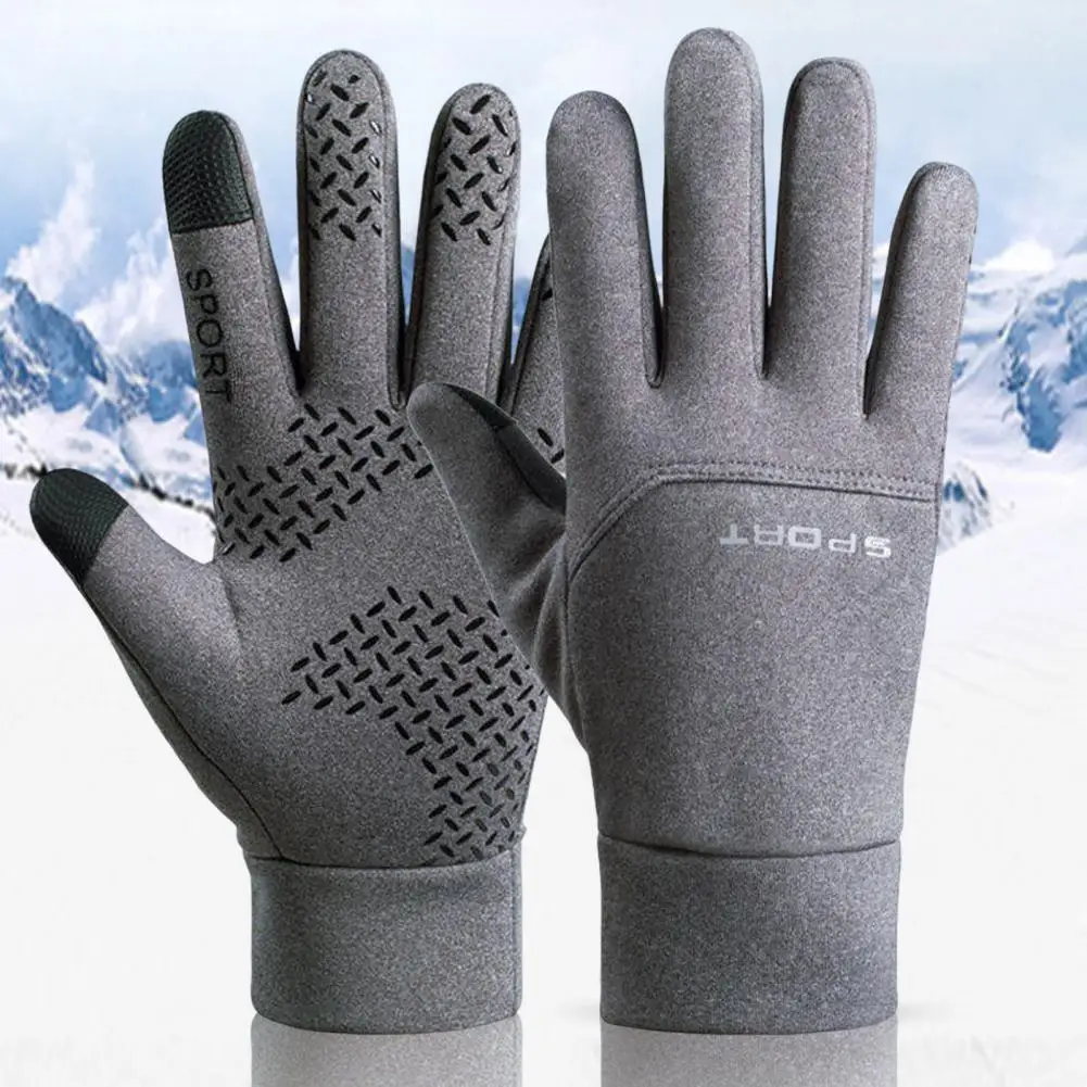 1 Pair Winter Gloves Full Fingers Heat Retention Hands Protection