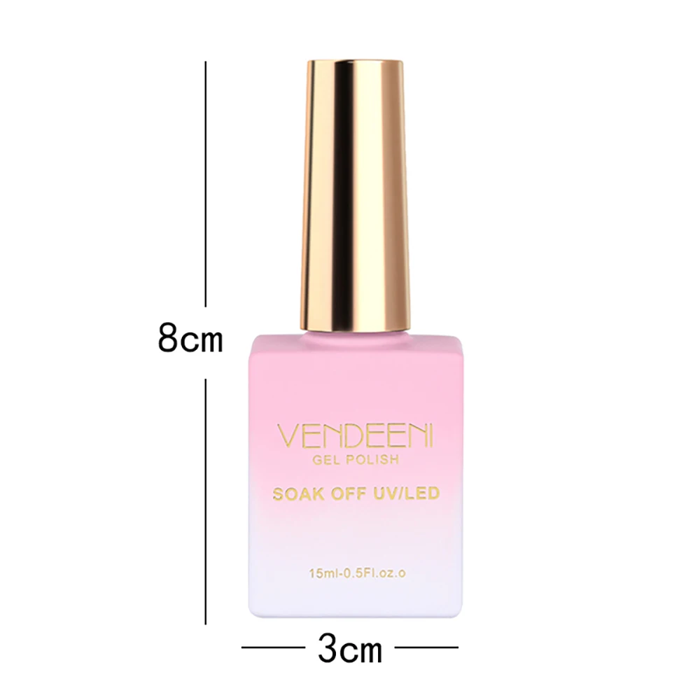 Vendeeni 9 Colors Glitter Broken Diamond Gel Nail Polish Soak Off Reflective Aurora Pearl Crystal Nail Decoration Varnish 6