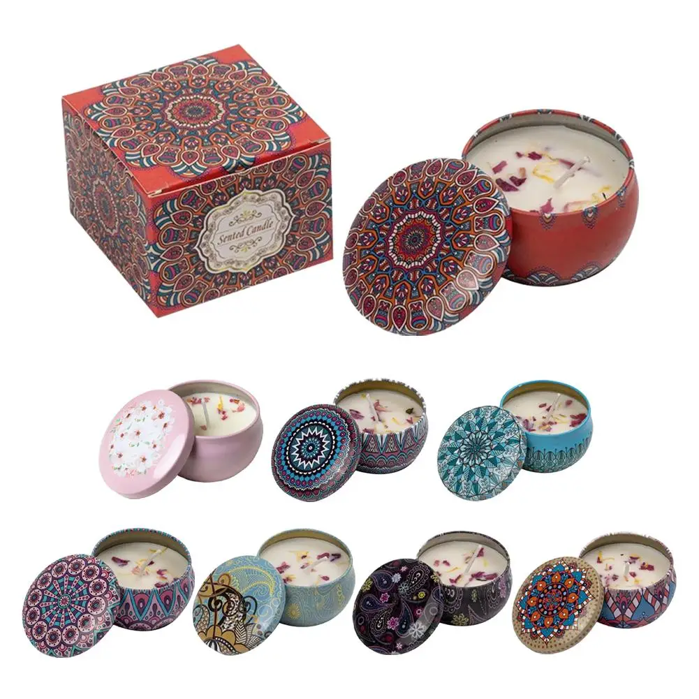 Vintage Scented Soy Wax Candle in Decorative Jar - Floral Fragrance for Weddings and Home Décor