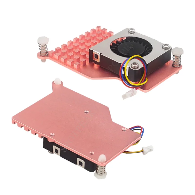 Ventilador Ativo Raspberry pi Radiador Metálico Dissipador de Calor Cobre Puro Alumínio-prata Alumínio-preto - Imagem 5