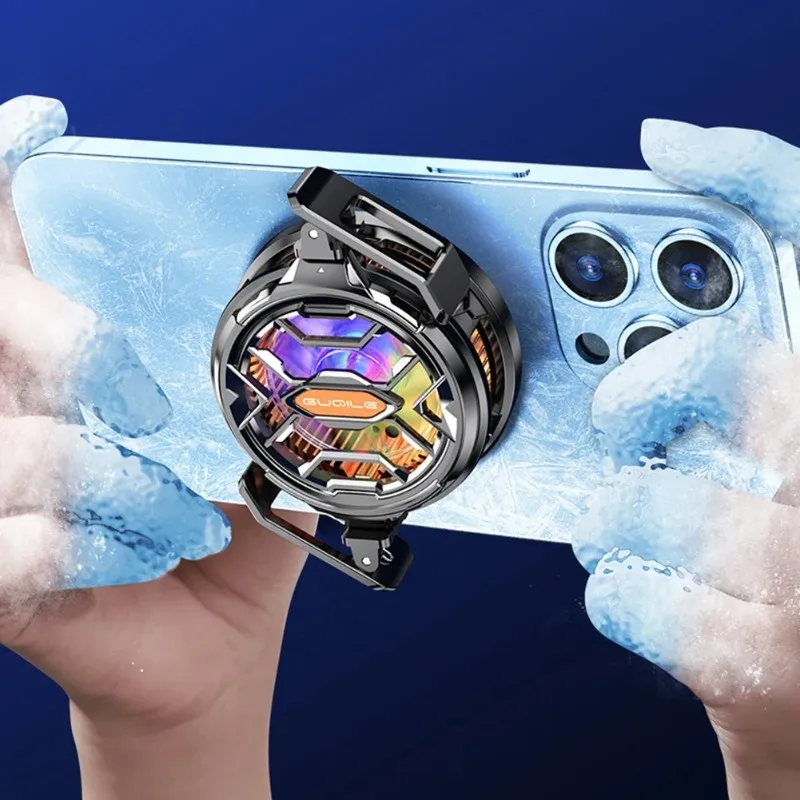 Magnetic Semiconductor Mobile Phone Cooler Radiator 15W Strong Cooling Laptop Tablet Radiator 7Color Lighting Phone Game Cooling