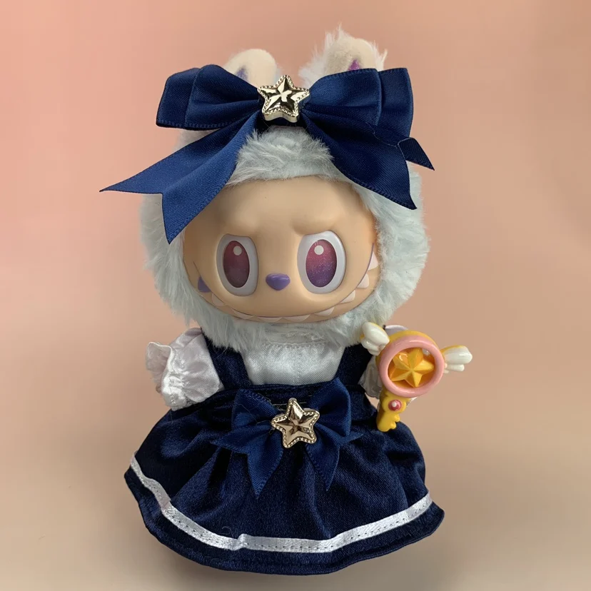 Labubu Clothes Plush Jumpsuit Big Blue Shark Penguin Clothing