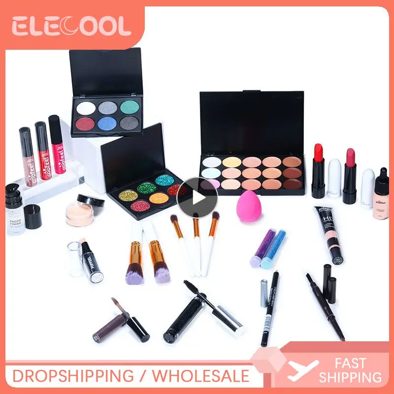 

All In One Makeup Set Eyeshadow Palette/ Lip Gloss/Concealer/ Eyeliner/ Cosmetic Bag Full Makeup Kit Women Gift Box Palette