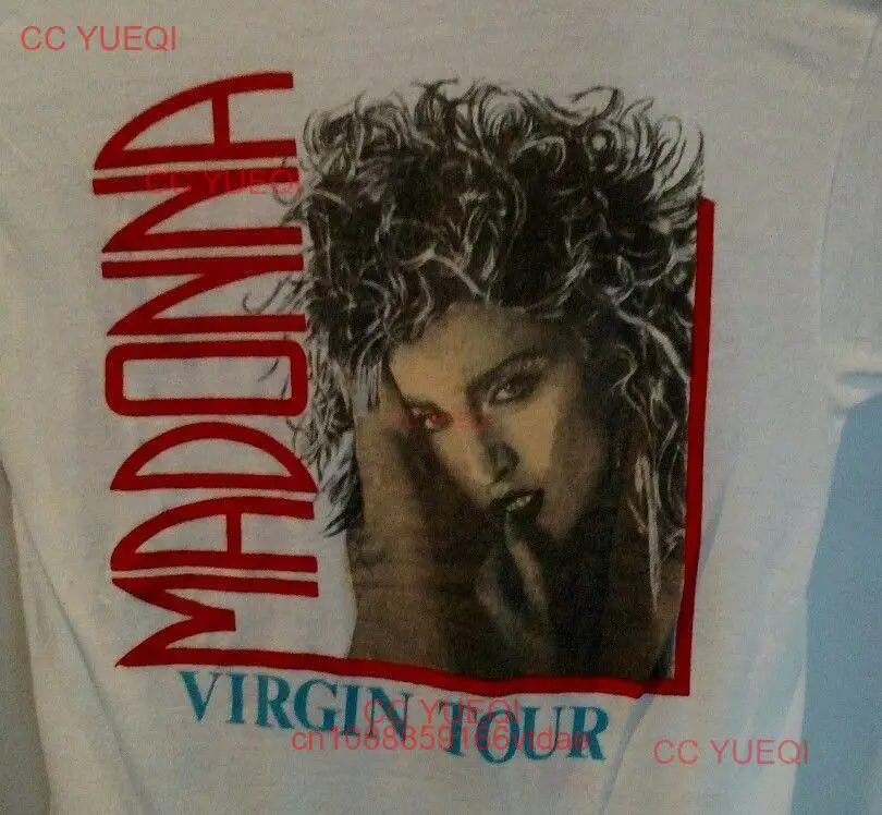 Madonna Virgin Tour T-Shirt 1985 White Men Unisex All size