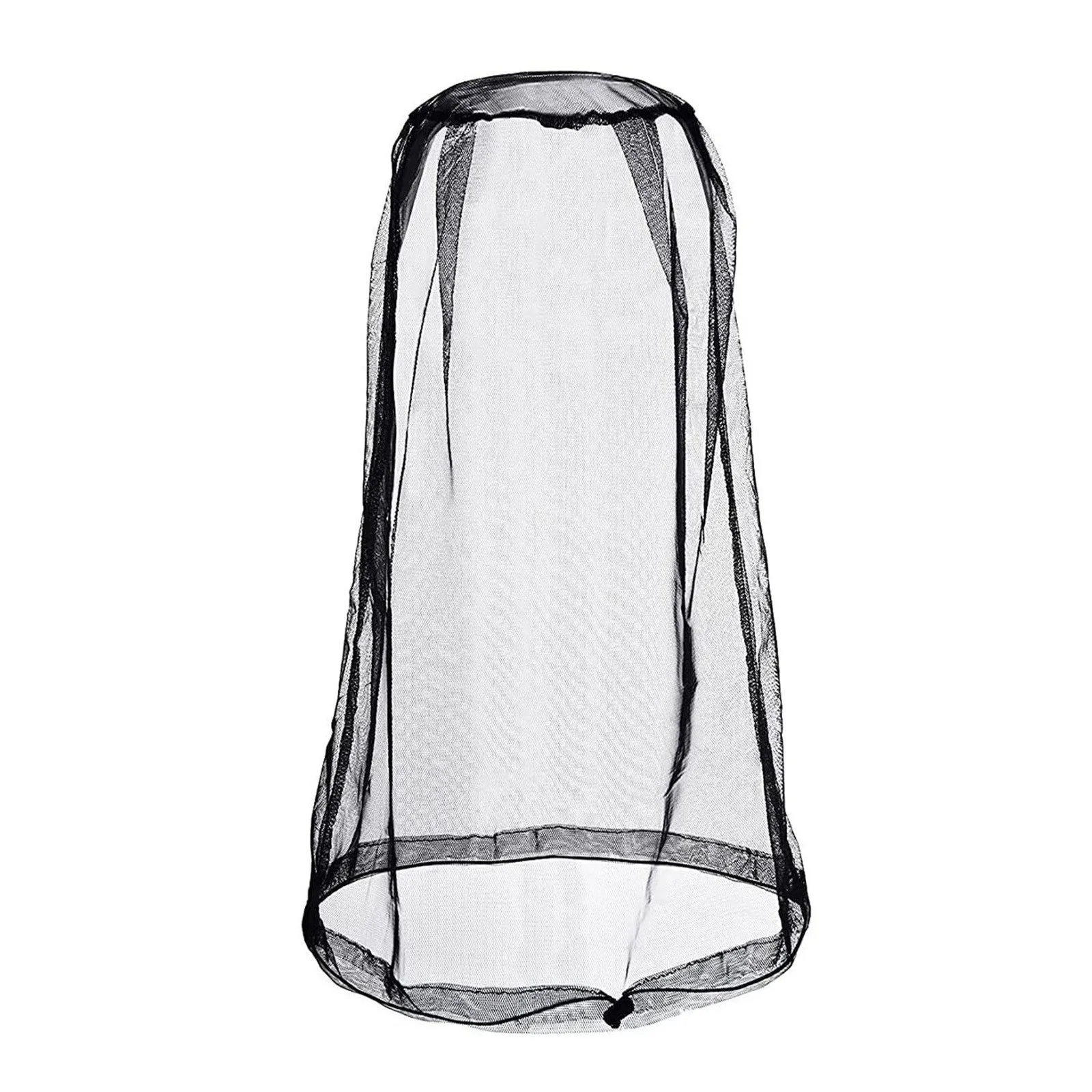 thumbnail image 1 of Mosquito Head Net Mesh For Outdoors Net For Head Hiking Hats Netting For Men Women Black Fly Head Net No See Um Gnat For Adults, 1 of 5