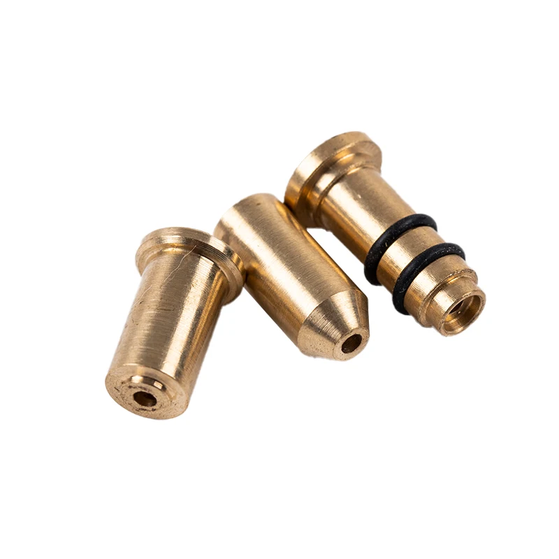 2pcs Reusable Brass Copper Nozzle Refill Butane Gas Adapter Inflatable Head For Dupont Ligne 2/Gatsby Gas Lighter Gas Filling