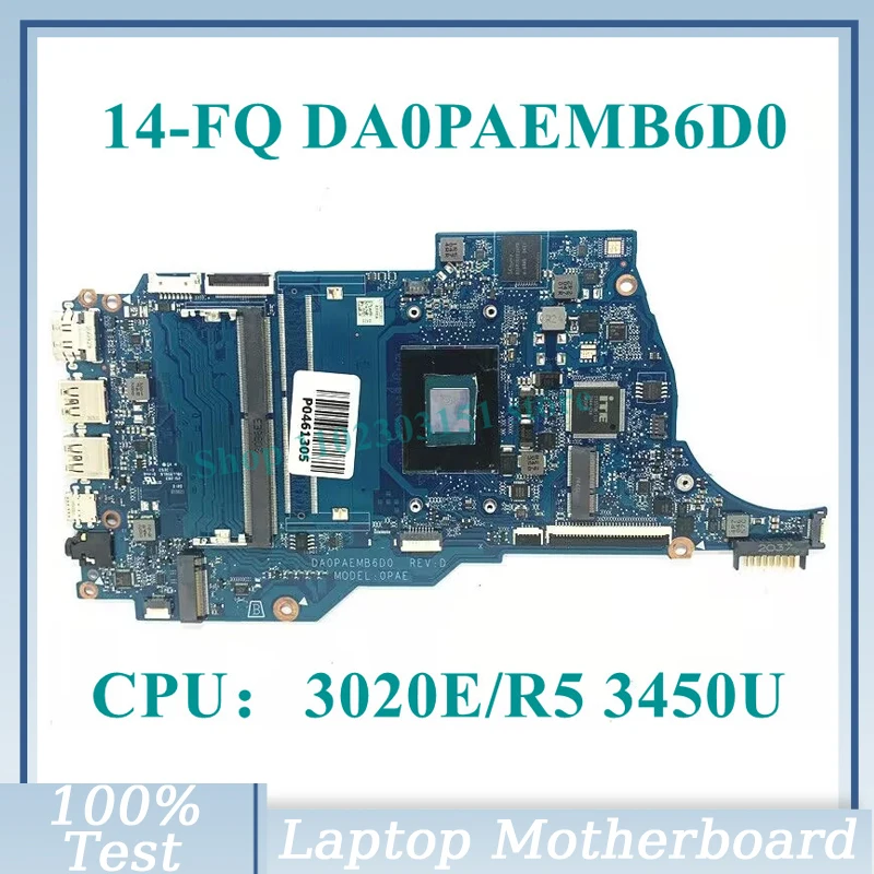 M31198-001 M31198-601 Con Amd 3020E/Ryzen 5 3450U Cpu Da0Paemb6D0 Per La Scheda Madre Del Computer Portatile Hp 14-Fq 14S-Fq 100% Completamente Testat