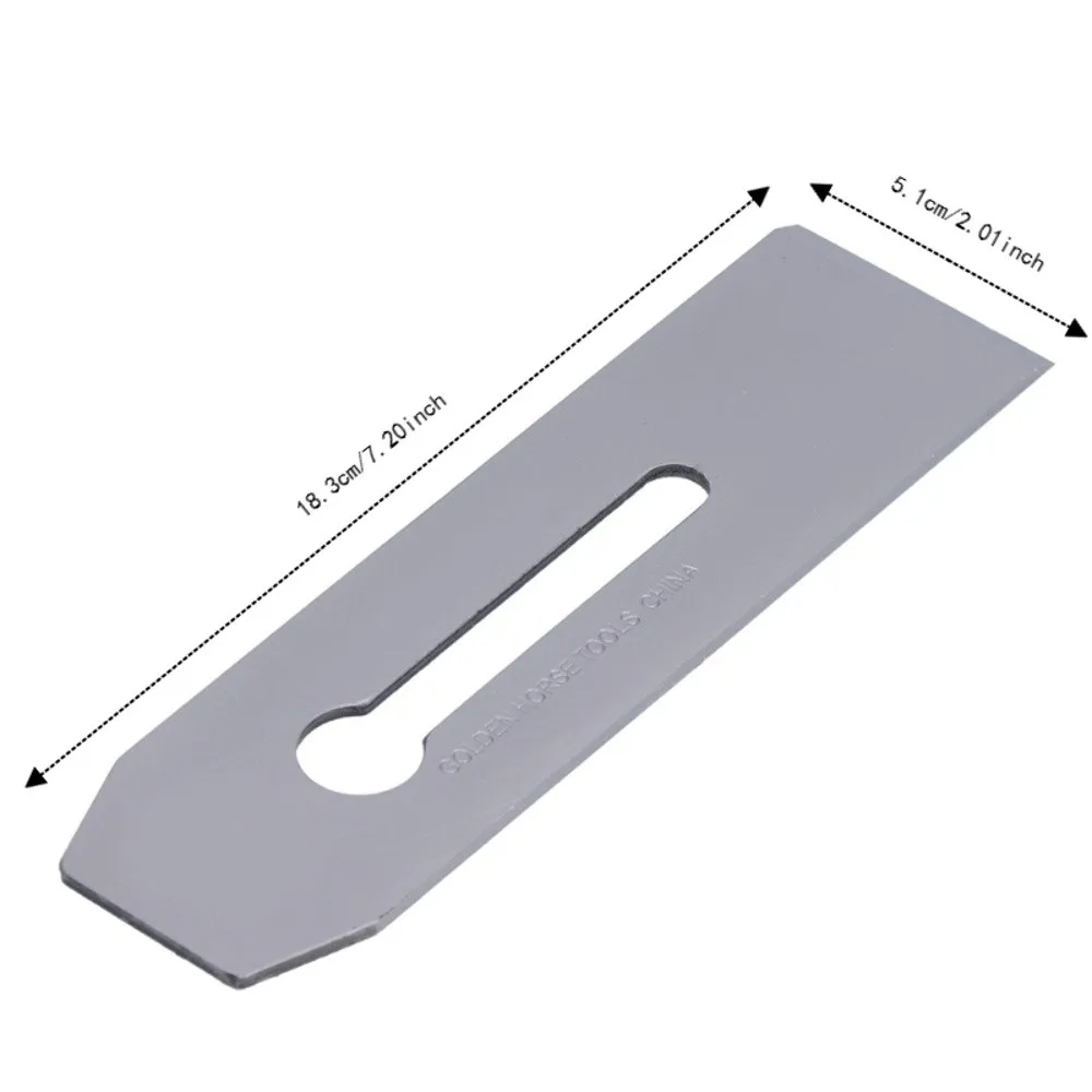 2개입 고속철강 대패날 51mm 폭 철제 날 벤치 플레인 커터 2인치 날날 가장자리 트리밍 플레인 커터 교체품
