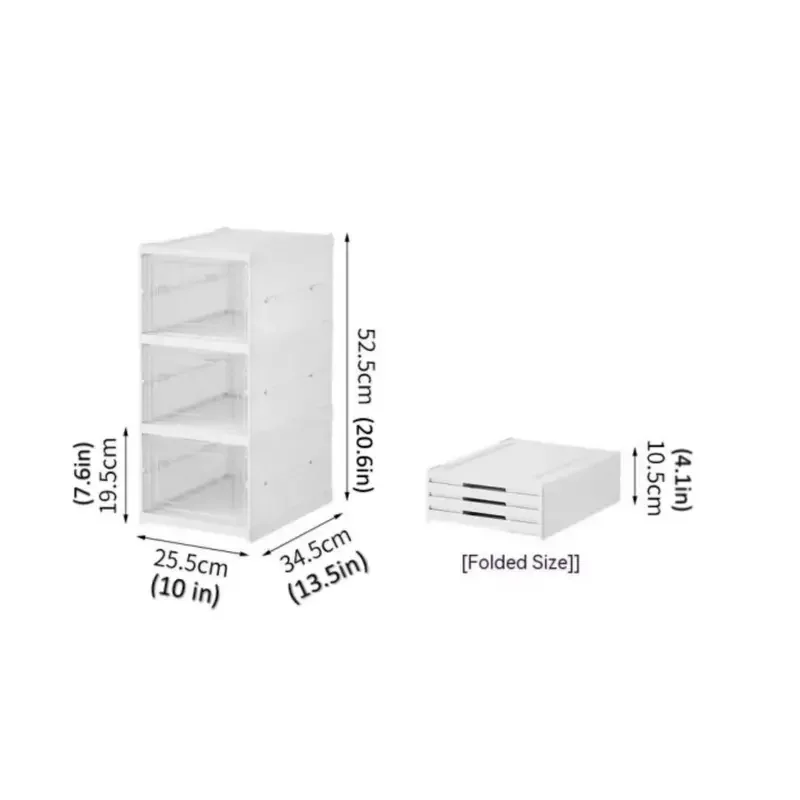 3/6 Stable Shoe Box, Easy to Assemble Portable Shoe Cabinet, Stackable Shoe Rack Organizer, Acrylic Shoe Boxes 5