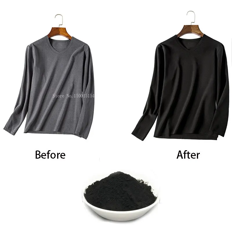 50g Black Color Fabric Dye Pigment Dyestuff Dye for Clothing Textile Dyeing  Clothing Renovation Forcotton Denim