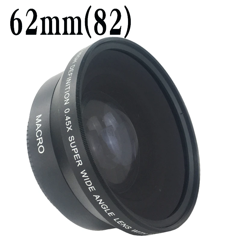 Camera Filters 62mm 0.45X Wide Angle Lens With Macro Converter 0.45X
