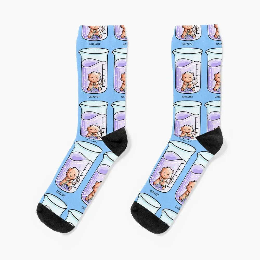 

Catalyst Cute Chemistry Cat Pun Socks Crossfit Novelties kids sheer Socks Man Women's