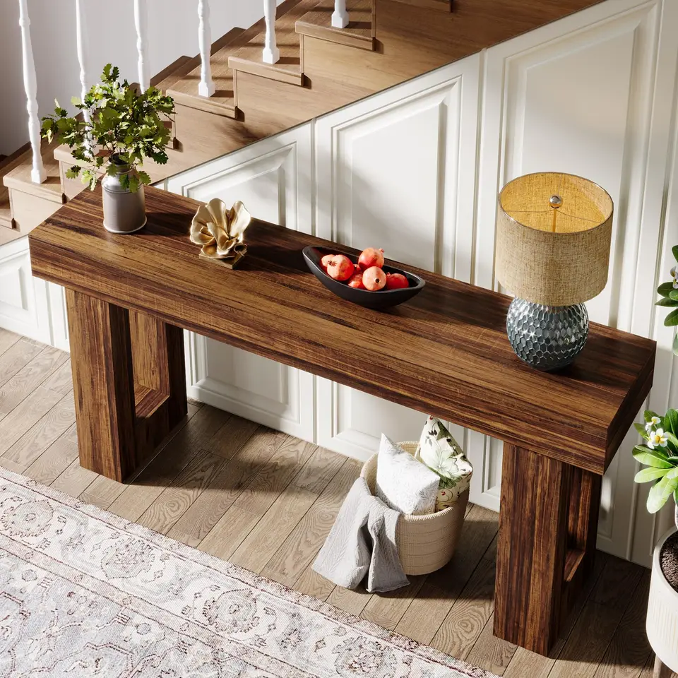 Tribesigns 63 Inch Farmhouse Console Table