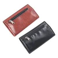 Pochette à tabac rétro en cuir PU, étui pour cigarettes, support de pointes en papier pour fumer, sacs portefeuille, outil de roulement 6
