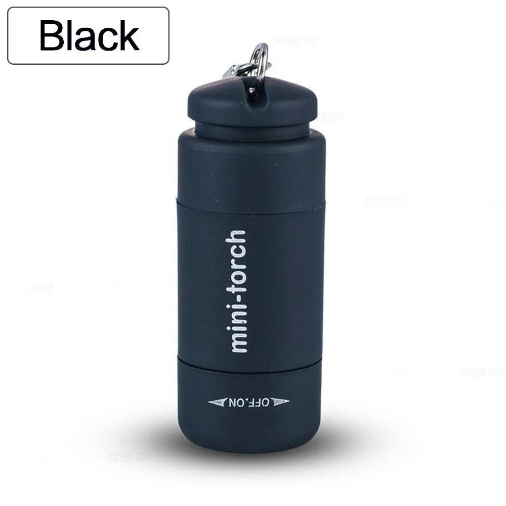 Compact USB Rechargeable LED Pocket Keychain Flashlight - Waterproof and Portable