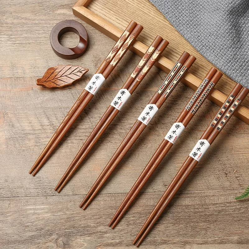 Repose-Baguettes En Bois Naturel - Lot De 6 - Style Japonais Pour Table Et Restaurants