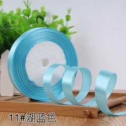 Elegant 15mm Satin Ribbon for DIY Crafts and Decor - 22 Meters (Lake blue)