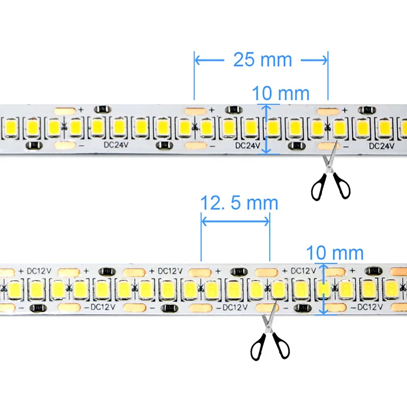 LED Light Bar 240LEDs/m DC12V 24V 5M 1200LEDs, RGB Flexible and Cuttable