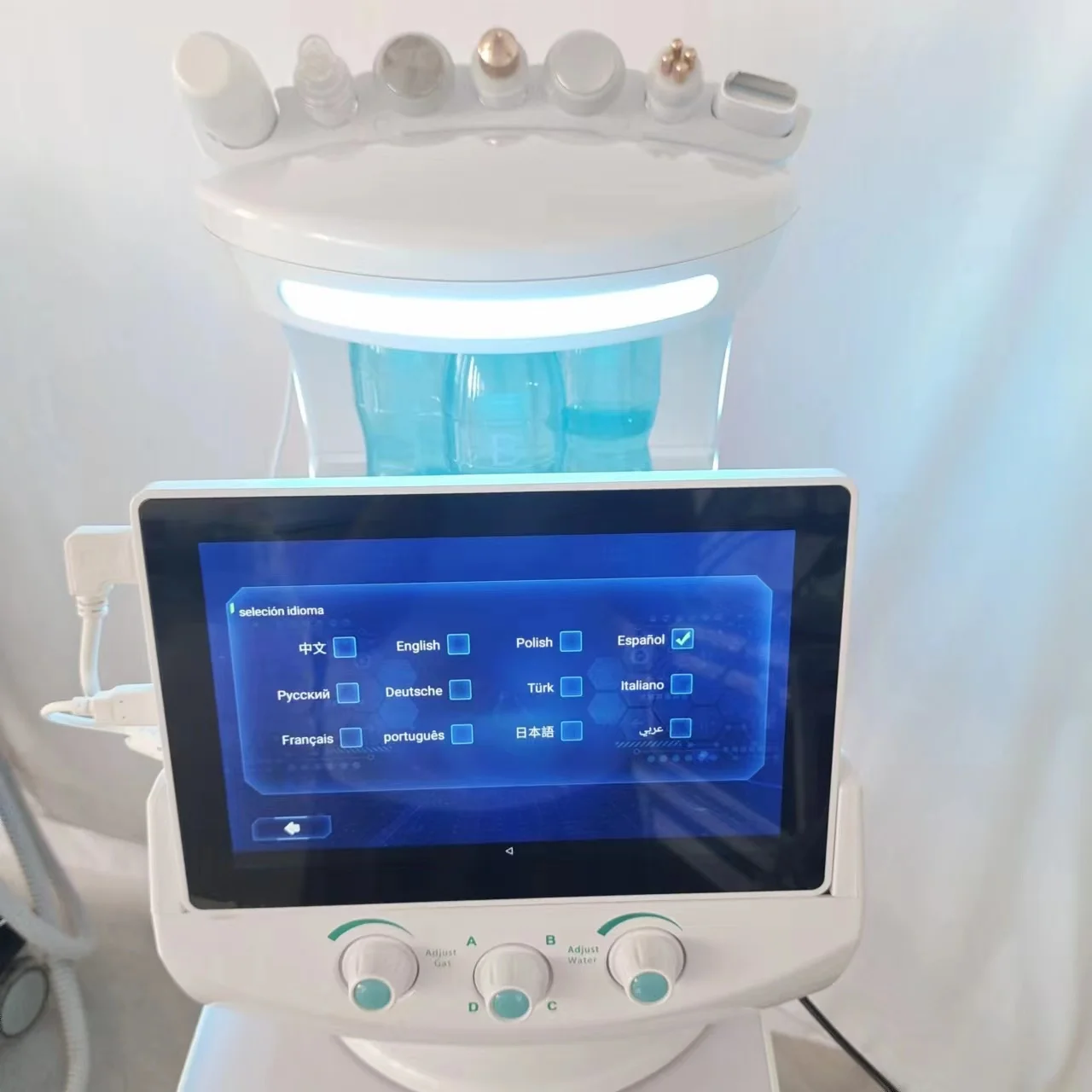Blue Ice Skin Analyzer Multi Care Anti-aging Wrinkle Removal Skin Repair Machine 12 Languages To Achieve The best Effect