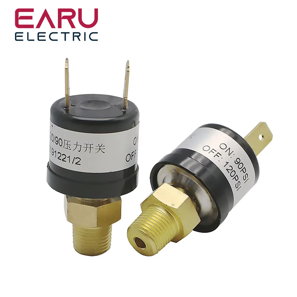 Air Compressor Pressure Control Switch Valve Heavy Duty 90-120 PSI Pressure Controller Sensor Transmitter Transducer Auto Car pressure sensor pressure switch